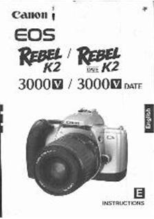 Canon EOS 3000 V manual. Camera Instructions.